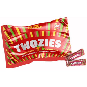 Chewzy, Twozies Cherry & Pineapple - Strawberry & Apple 20 Taffies