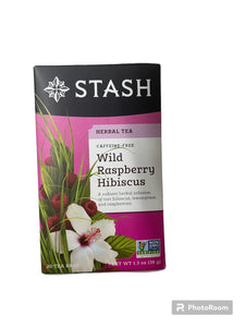 Stash, Herbal Tea Wild Raspberry Hibiscus 20's 1.3 Oz