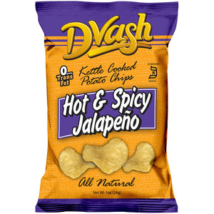 Dvash, Kettle Cooked Potato Chips Hot & Spicy Jalapeno 1 Oz