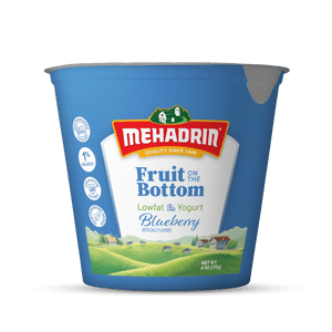 Mehadrin, Yogurt Fruit On The Bottom LF Blueberry 6 Oz