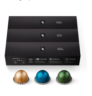 Nespresso Capsules Vertuo, Variety Pack, Medium and Dark Roast Coffee, 30 Count Coffee Pods, Brews 7.8 oz.