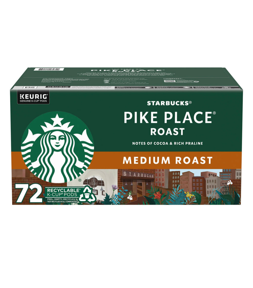 Starbucks, Pike Place Medium Roast 72 K-Cup Pods