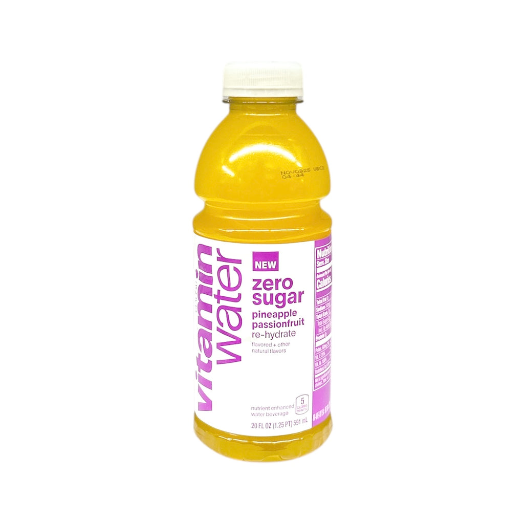 Glacau, Vitamin Water Zero Sugar Pineapple Passionfruit Re-Hydrate 20 Oz