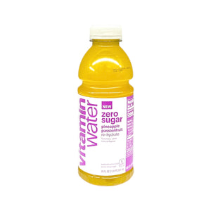 Glacau, Vitamin Water Zero Sugar Pineapple Passionfruit Re-Hydrate 20 Oz