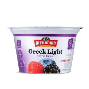 Mehadrin, Greek Light Fit 'n Free Mixed Berry Yogurt 5.3 Oz