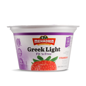 Mehadrin, Greek Light Fit'n Free Strawberry Yogurt 5.3 Oz