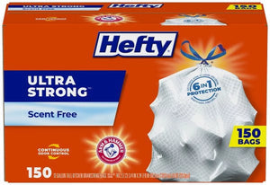 Hefty, Ultra Strong Kitchen Drawstring Trash Bags (13 gal., 150 ct.)