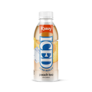 Kravy, Iced Peach Tea Zero Suger 16.9 oz