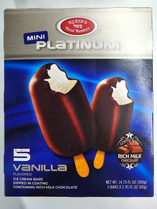 Klein's, Mini Platinum Vanilla Ice Cream 5 Bars X 2.95 Oz