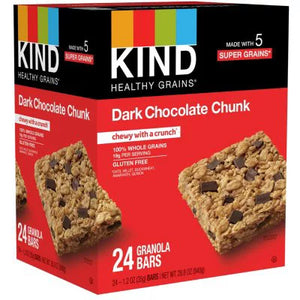 Kind, Healthy Grains Dark Chocolate Chunk 24 Bars