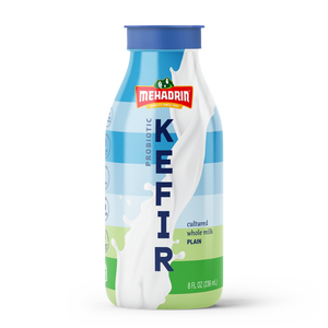 Mehadrin KEFIR Cultured WM Plain 8 Oz
