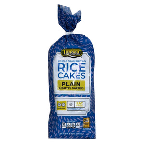Landau, Whole Grain Brown Rice Cakes Plain Lightly Salted 4.7 Oz