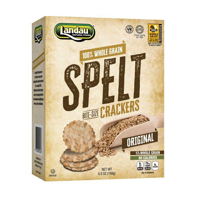 Landau, Whole Grain Spelt Bite-Size Crackers Original  5.3 Oz