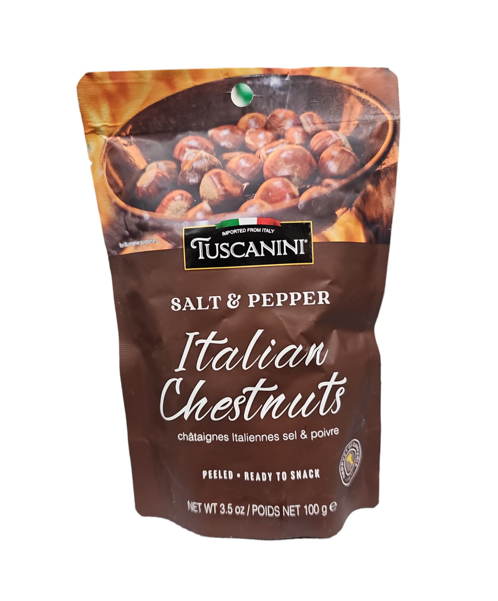 Tuscanini, Italian Chestnuts Salt & Pepper 3.5 Oz