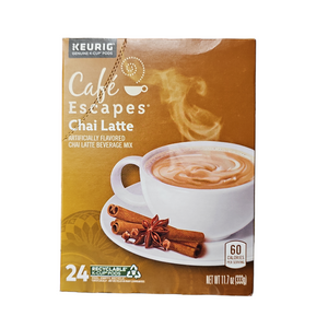Cafe Escapes, Chai Latte 24 K-Cup Pods