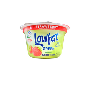 Gevina Farms, Lowfat Greek Strawberry Blended Yogurt 5.3 Oz