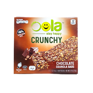 Oola, Crunchy Chocolate Granola Bars 8.9 Oz