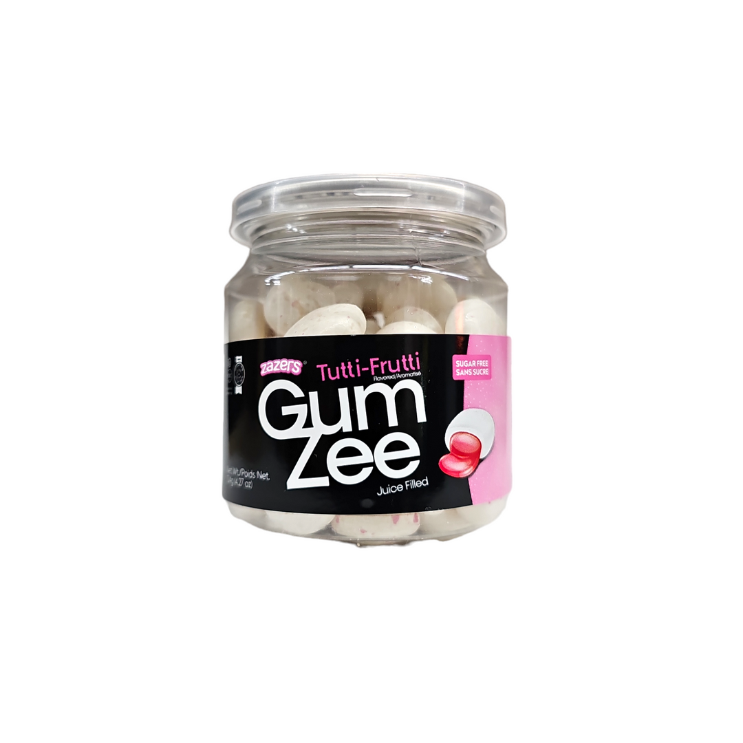 Zazers, Gum Zee Tutti-Frutti Sugar Free 4.27 Oz