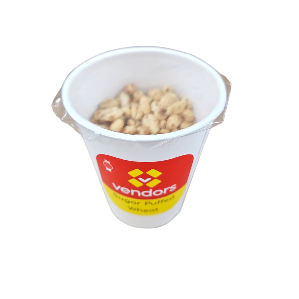 Cereal Cup, Sugar Puffed Wheat – Vendors