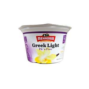 Mehadrin, Greek Light Fit 'n Free Vanilla Yogurt 5.3 Oz