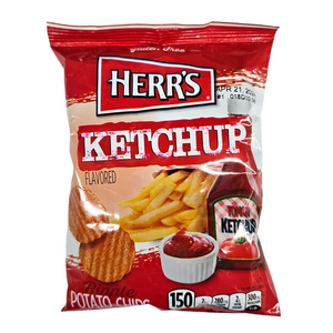 Herr's, Ripple Potato Chips Ketchup Flavored 1 Oz