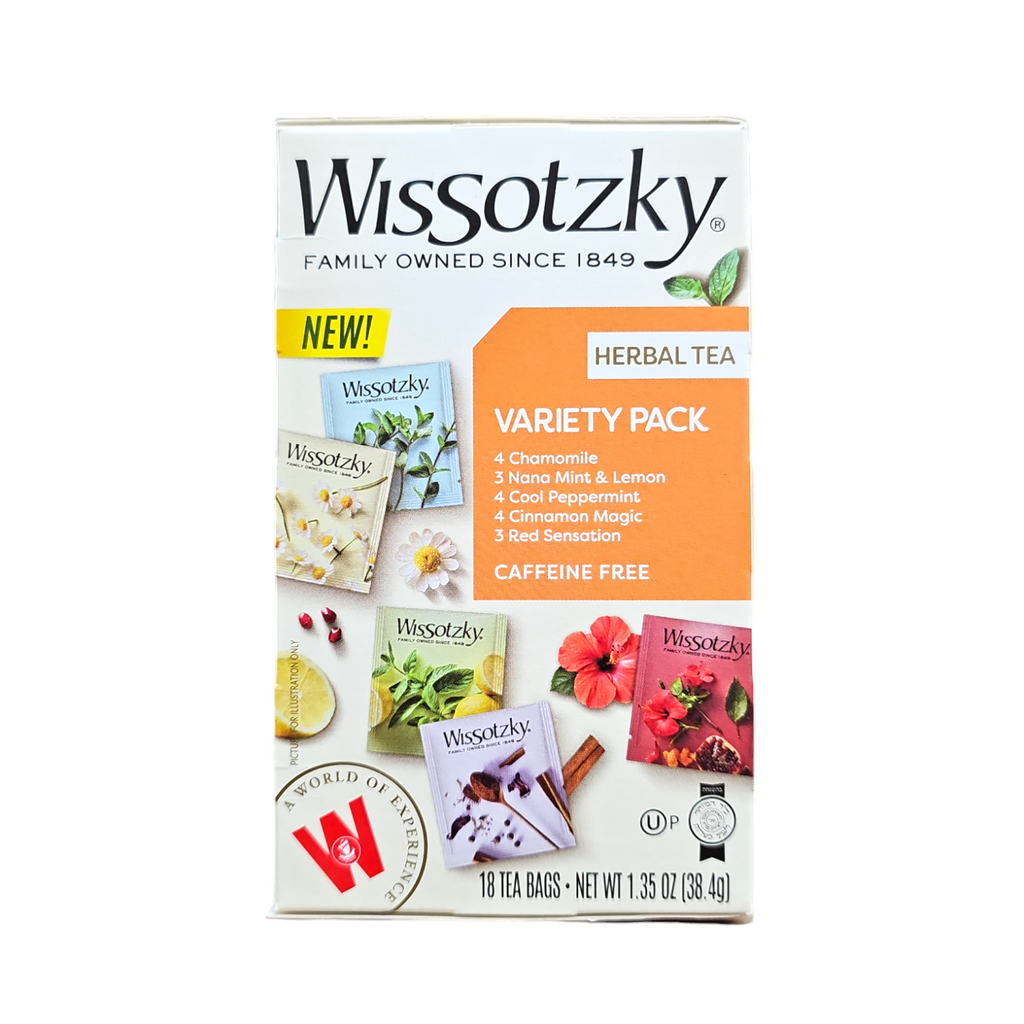 Wissotzky Tea, Herbal Tea Variety Pack 18 Tea Bags