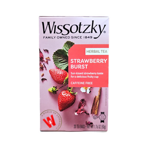 Wissotzky Tea, Herbal Tea Strawberry Burst 20 Tea Bags