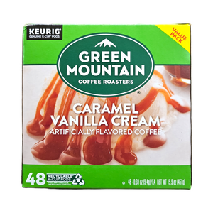 Green Mountain, Caramel Vanilla Cream Light Roast Coffee 48 K-Cup Pods