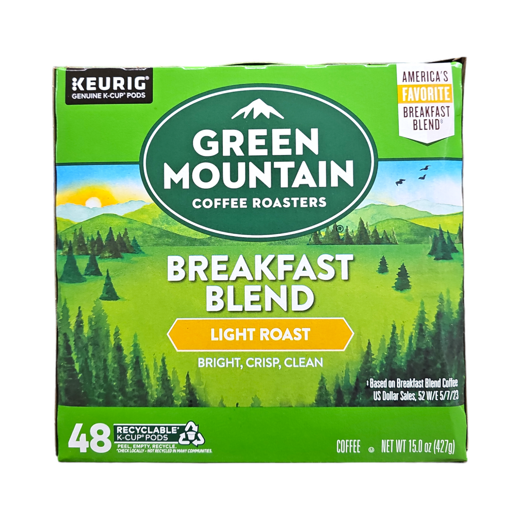 Green Mountain, Breakfast Blend Light Roast Coffee 48 K-Cup Pods
