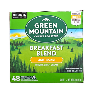 Green Mountain, Breakfast Blend Light Roast Coffee 48 K-Cup Pods