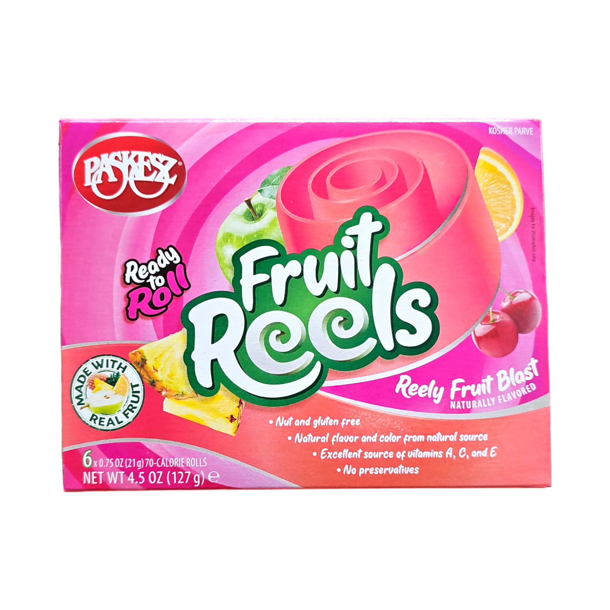 Paskesz Fruit Reels Fruit Blast 4.5 Oz – Vendors