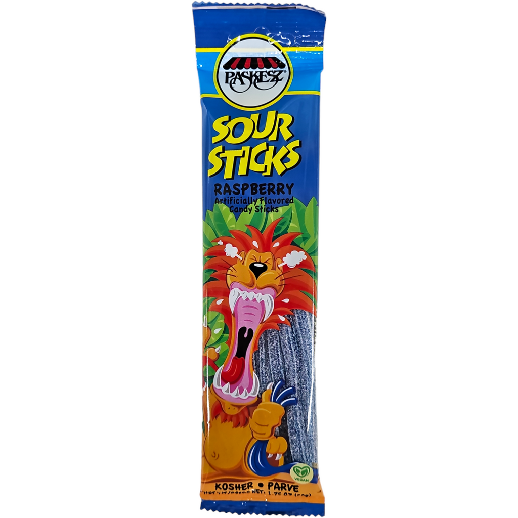 Paskesz, Sour Sticks Raspberry 1.75 Oz