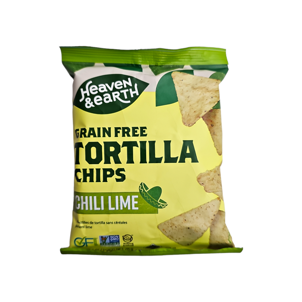 H&E, Grain Free Tortilla Chips Chili Time 1 Oz