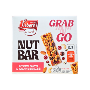 Lieber's, Grab "N" Go Nut Bar Mixed Nuts & Cranberries 5 Bars