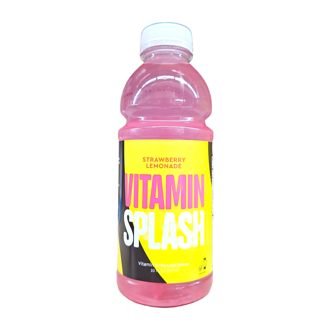 Vitamin Splash, Strawberry Lemonade 20 Oz