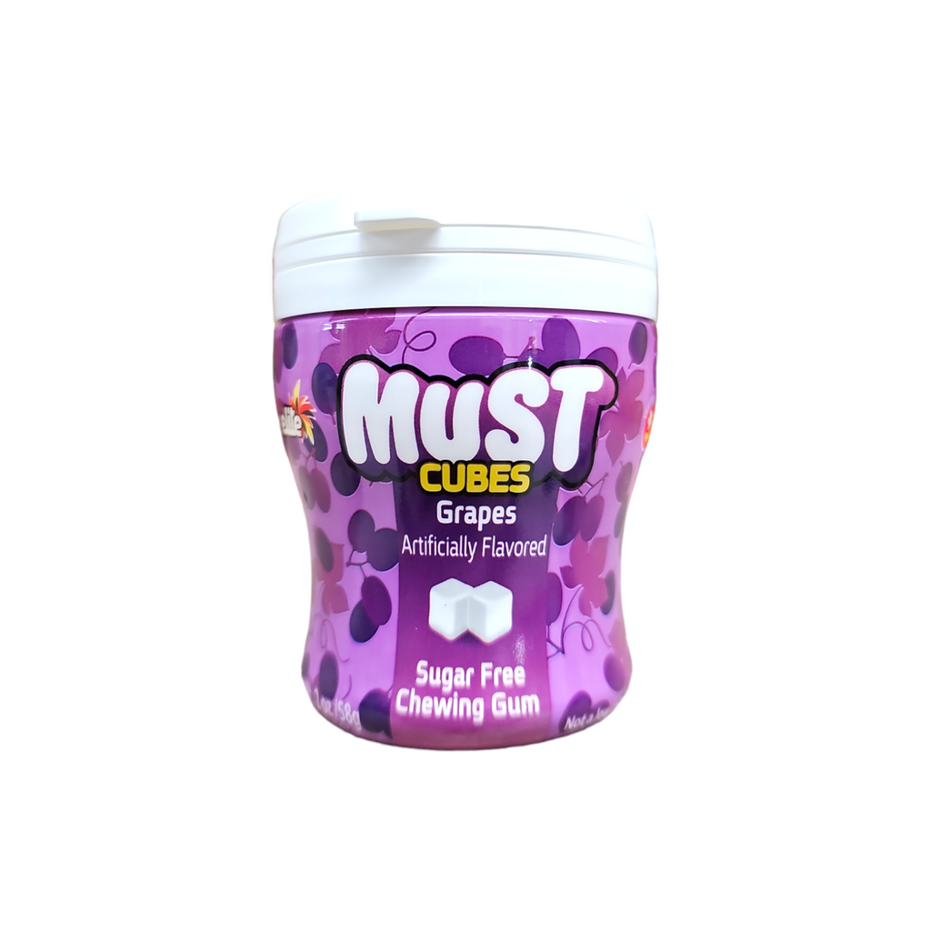 Elite, Must Cubes Grapes Sugar Free Gum 2 Oz