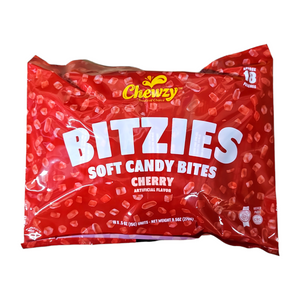 Chewzy, Bitzies Soft Candy Bites Cherry Flavor 18 Pouches
