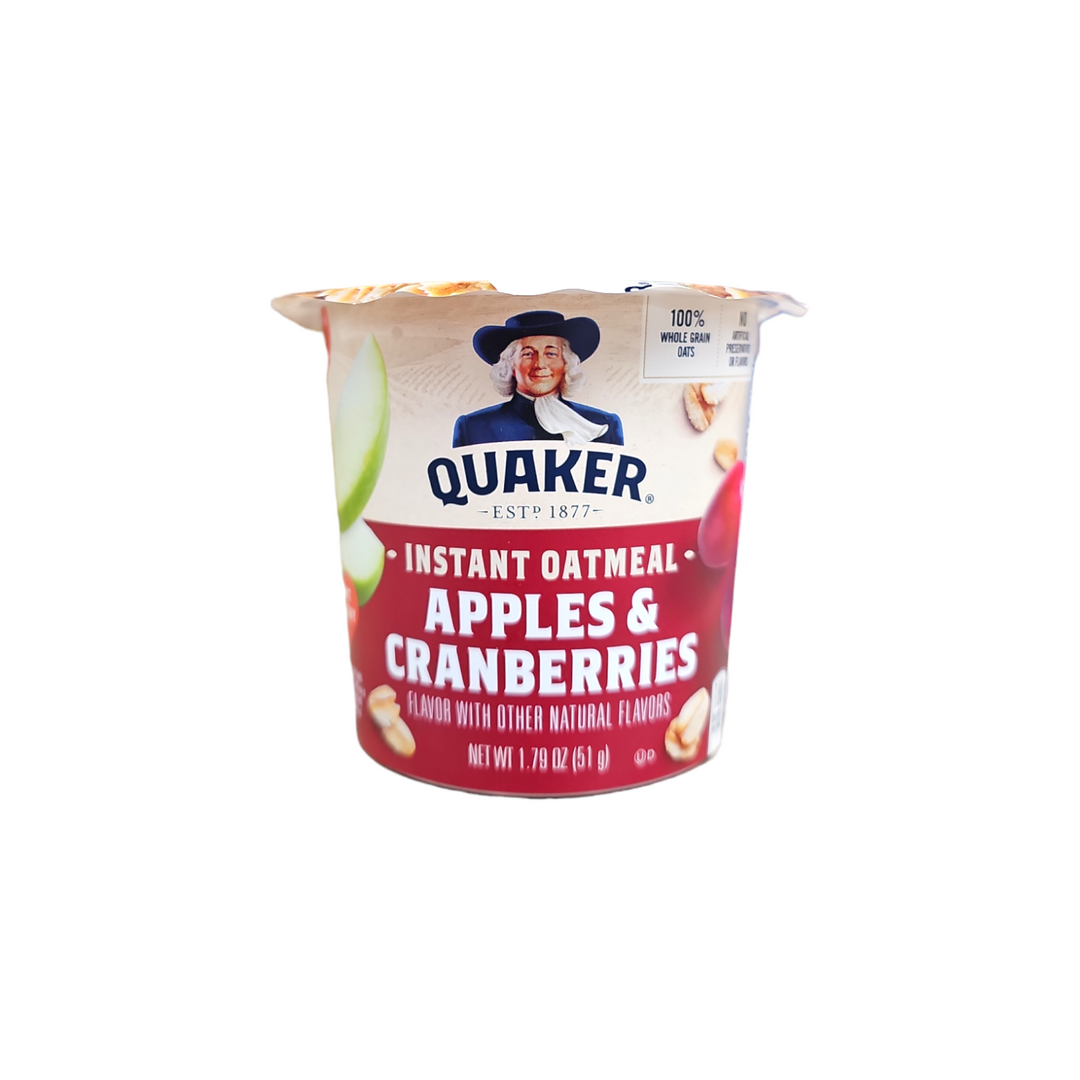 Quaker, Instant Oatmeal Apples & Cranberries 1.79 Oz