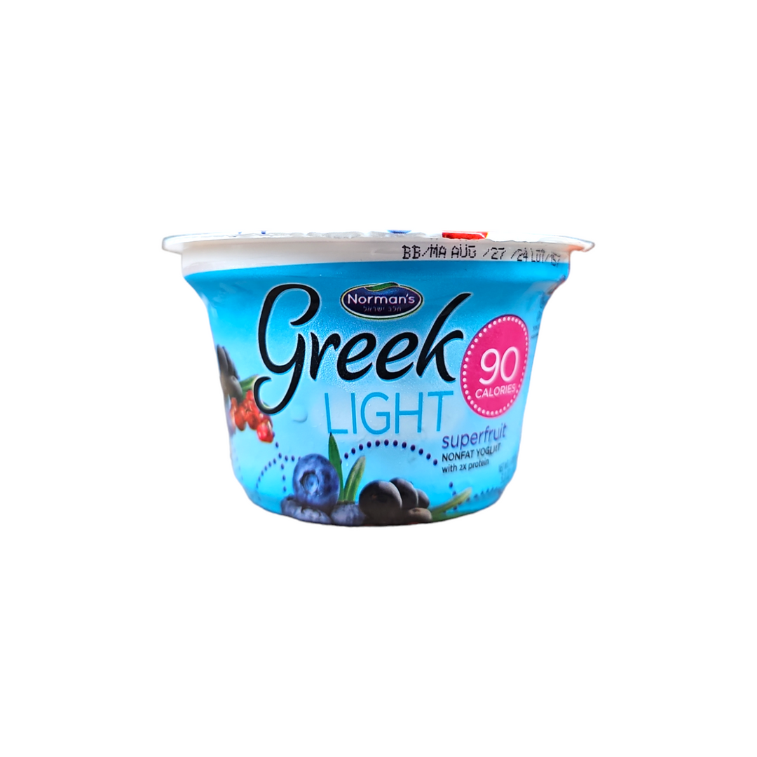 Norman's, Greek Light Superfruit Nonfat Yogurt 5.3 Oz