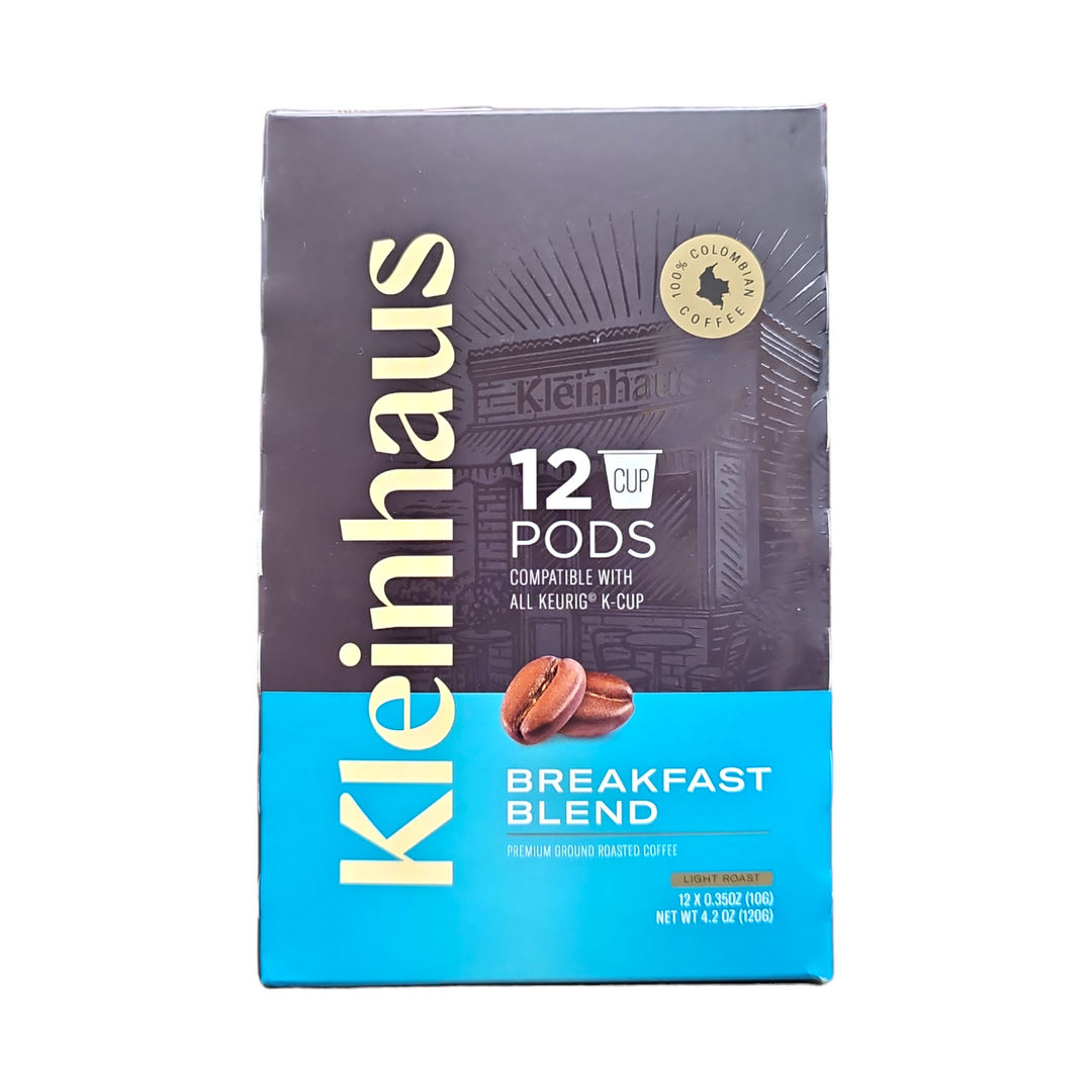 Kleinhaus, Breakfast Blend Light Roast 12 K-Cup Pods