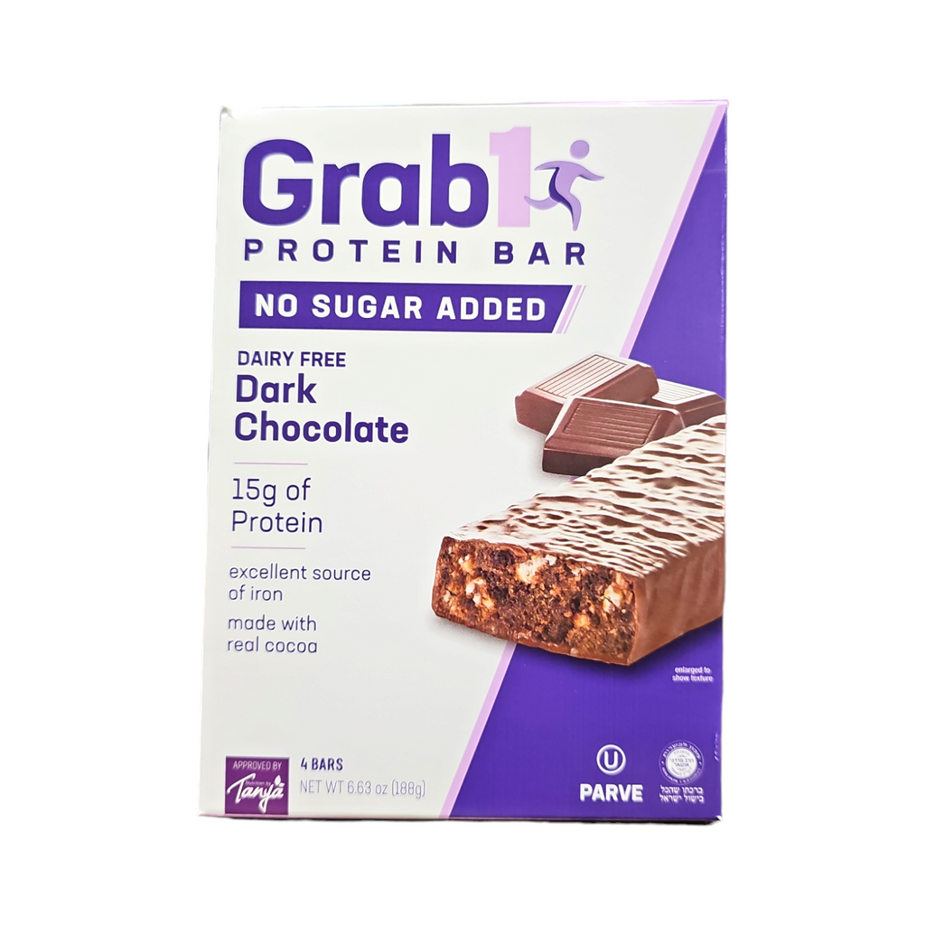 Grab1, Protein Bar No Sugar Added Dark Chocolate 6.63 Oz