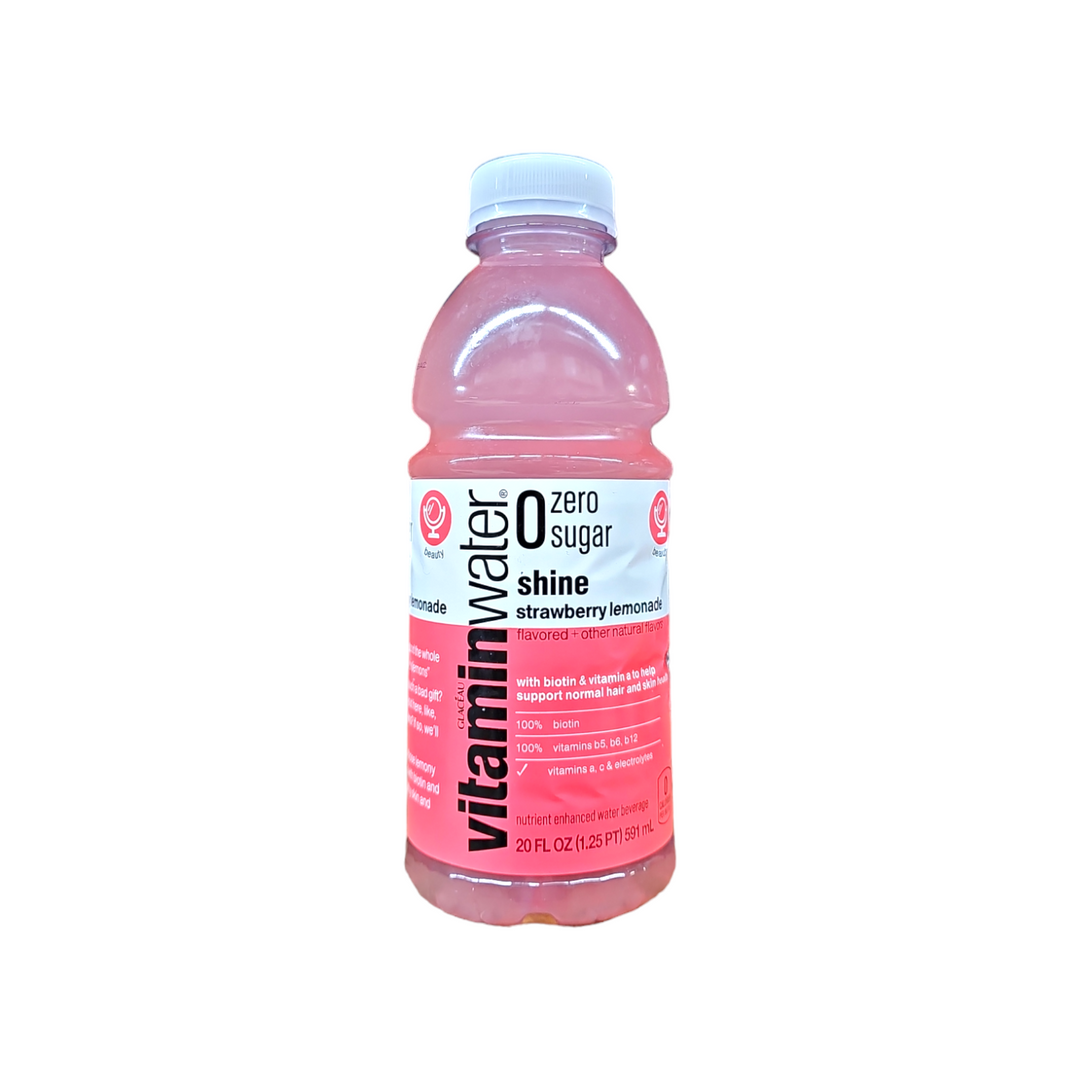 Glacau, Vitamin Water Zero Sugar Shine Strawberry Lemonade 20 Oz