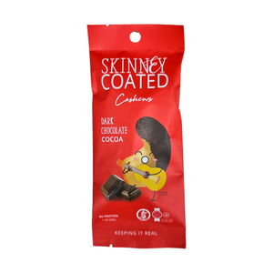 Skinny Coated Cashews, Dark Chocolate Cocoa 1 Oz