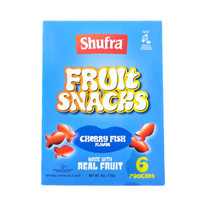 Shufra, Fruit Snacks Cherry Fish 6 Pouches