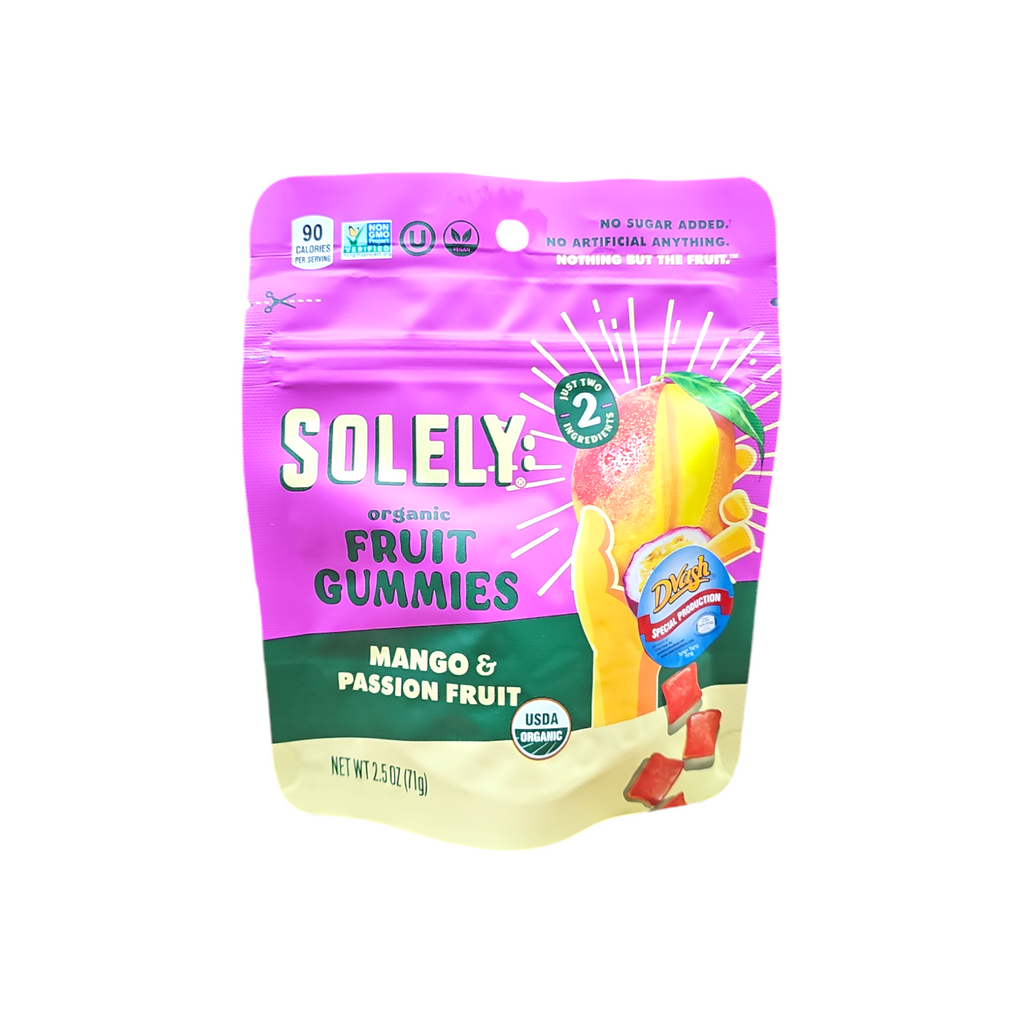 Solely, Organic Fruit Gummies Mango & Passion Fruit 2.5 Oz