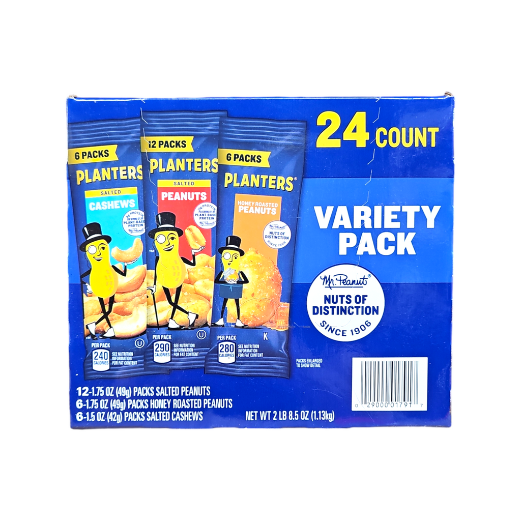 Planters, Variety Pack Cashews & Peanuts 24 Count