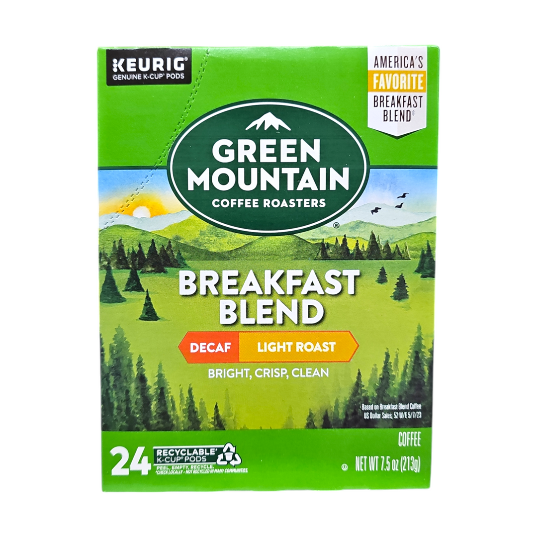 Green Mountain, Breakfast Blend Decaf 24 K-Cup Pods