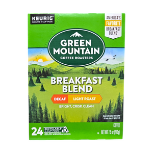 Green Mountain, Breakfast Blend Decaf 24 K-Cup Pods