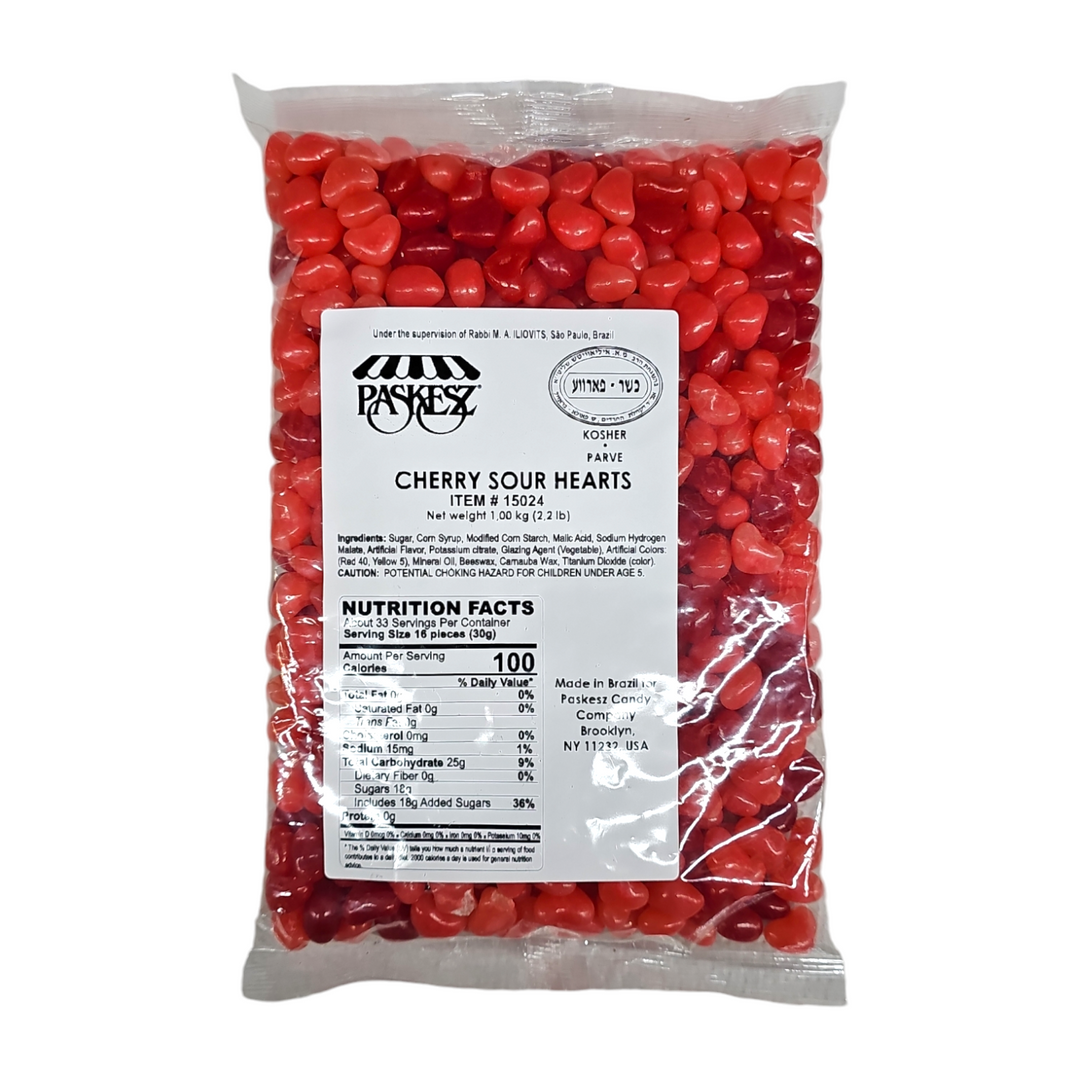 Paskesz, Cherry Sour Hearts 2.2 lb