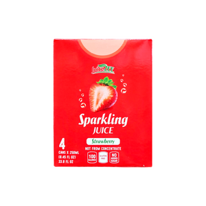 JuiceZee, Sparkling Juice Strawberry 4 Cans X 250 Ml